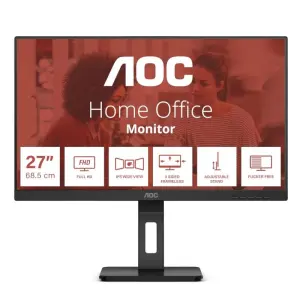 AOC Monitor 27" FHD 75Hz 4ms DP HDMI VGA VESA Audio 27E3QAF