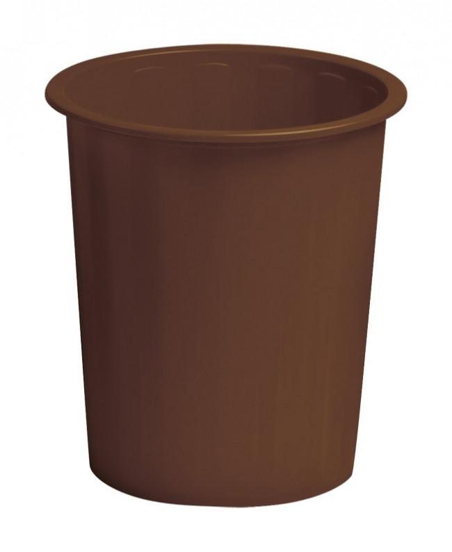 Faibo Papelera De Plástico En Polipropileno 310X280 Mm Cerrada 14 L Serie 305 Marron