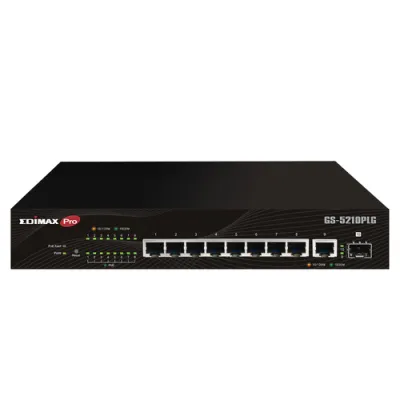 Edimax Gs-5210Plg Switch 10Xgbe Lr Poe+ (1Xsfp)