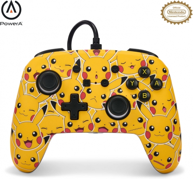 Powera Mando Con Cable Enhanced Para Nintendo Switch - Pikachu Moods