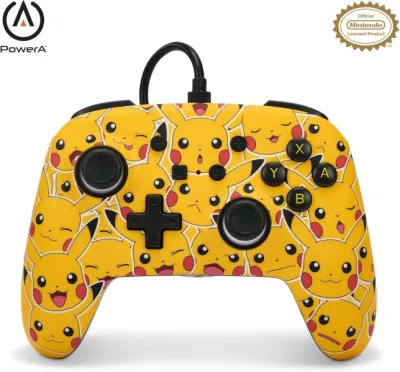 Powera Mando Con Cable Enhanced Para Nintendo Switch - Pikachu Moods