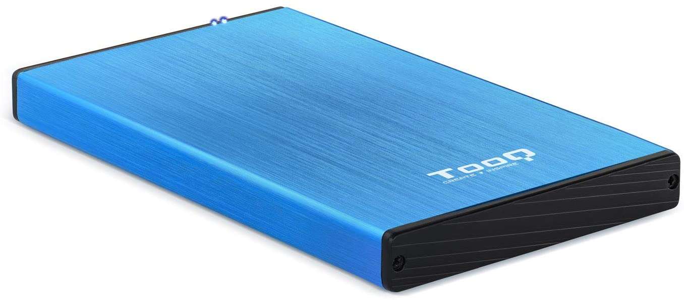 Tooq Carcasa Externa Hdd/Sdd 2.5" Hasta 9,5Mm Sata Usb 3.0 - Color Azul