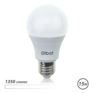 Elbat Bombilla LED A60 15W E27 1350lm 4000K Luz Blanca
