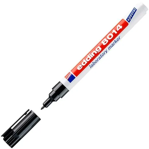 Edding Marcador Especial Para Laboratorio Permanente Negro