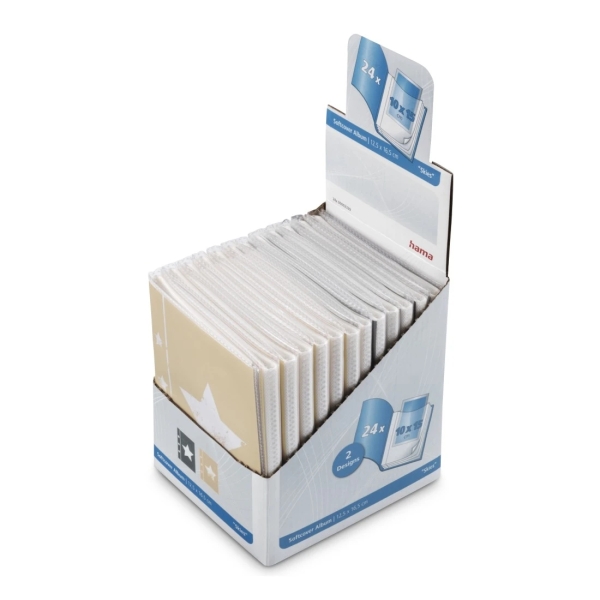 Hama Skies Album De Fotos - Capacidad Para 24 Fotos 10X15Cm - Tapa Blanda - Insercion Desde Arriba - 12.5X16.5Cm - Colores Surtidos