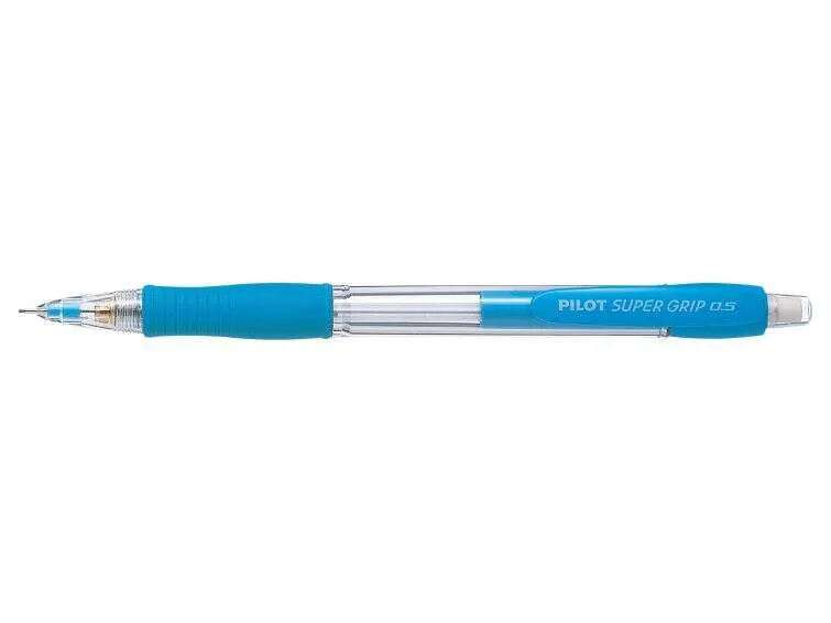 Pilot Portaminas Supergrip H185 - Trazo 0.5Mm - Mina Hb - Cuerpo Azul Claro