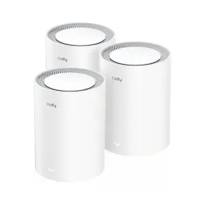 Cudy AX3000 Pack de 3 Sistemas WiFi 6 Mesh Dual Band 2.5G con 5 Antenas Internas