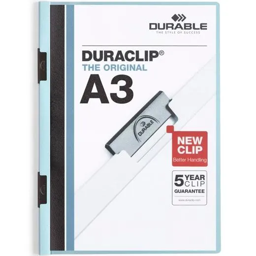 Durable Carpeta Dossier Pinza Duraclip 60 A3 Azul