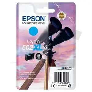 Epson Tinta Cian Nº 502XL para XP-5100, 5105 / WF-2860DWF, 2865DWF