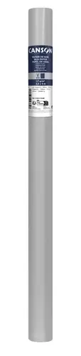 Canson Rollo Papel Seda 17g/m² 50x500cm Color Plata para Manualidades y Decoración