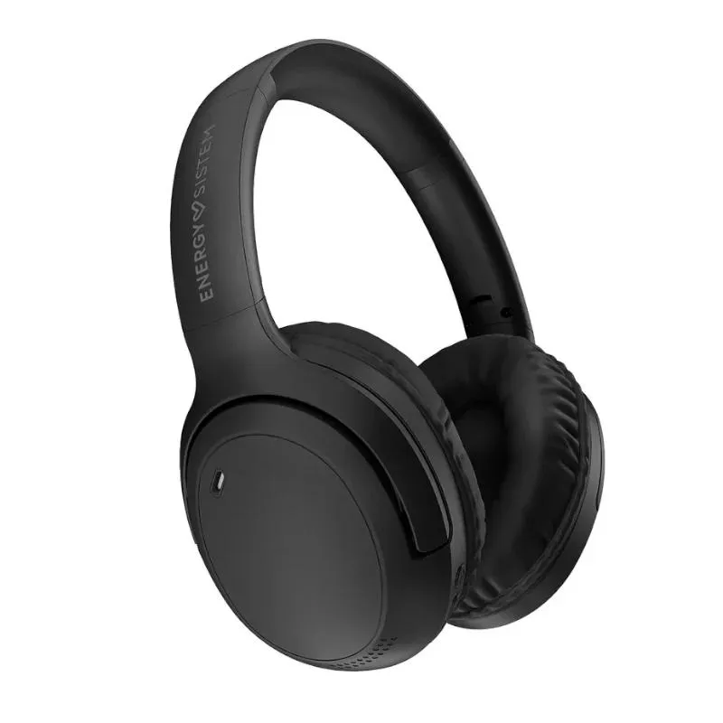 Energy Sistem Hush BT Auriculares Bluetooth ANC 24h con Micrófono Multidevice Negro