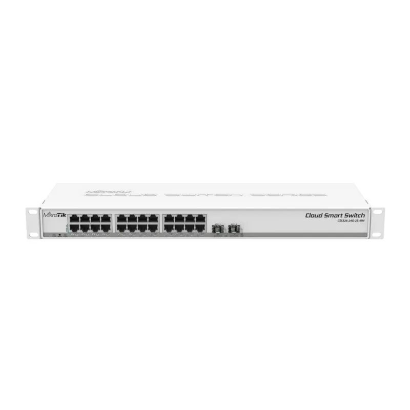Mikrotik Css326-24G-2S+Rm Switch Gestionado Gigabit Ethernet (10/100/1000) Energía Sobre Ethernet (Poe) 1U Blanco