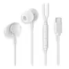 NGS Cross Step Auriculares Intraurales USB-C con Micrófono y Botón Multifunción - Blanco