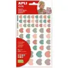 Apli Gomets Corazones Nordik Removibles 624U - 6 Hojas Surtidas