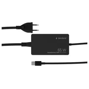 GEMBIRD Cargador Rápido USB Tipo C PD 65 W GaN