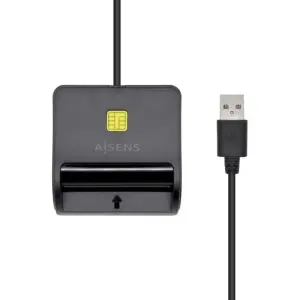 Aisens Lector De Tarjetas Inteligente DNI Con Lector De Tarjetas SIM, SD, MMC, MicroSD, RS-MMC