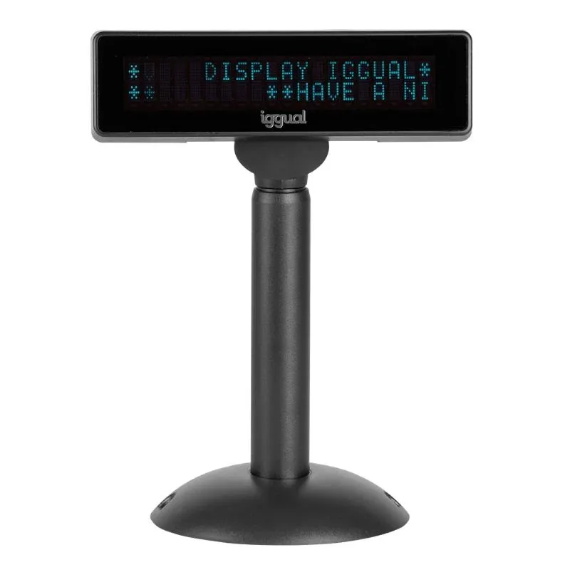 Iggual Visor Tpv Regulable Usb Vfd 7" Info Display