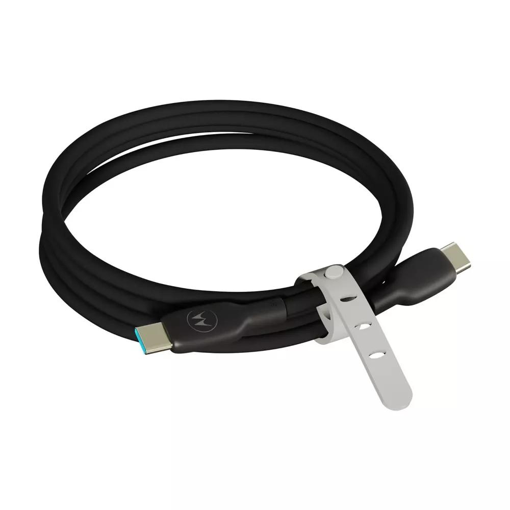 Motorola Cable Usb 2.0 5A 100W Tipo Usb-C/M - Usb-C/M Negro 2,0M
