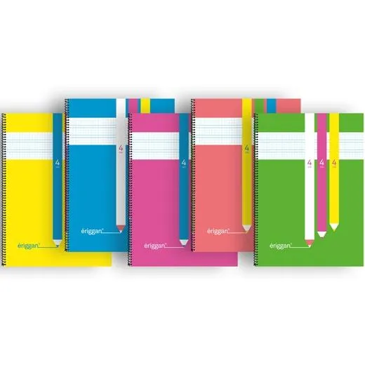 Lamela Eriggan Cuaderno Espiral 80H Folio 90Gr - Papelería De Calidad