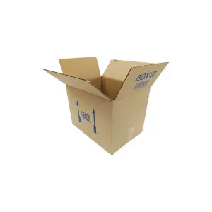 Caja de Cartón 35x25x25 cm Canal 5 para Papelería y Oficina