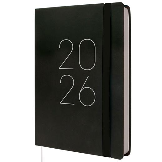 Finocam Agenda Flexi Lisa Fa5-148X210Mm 1Dp Tapa Blanda Negro 2026