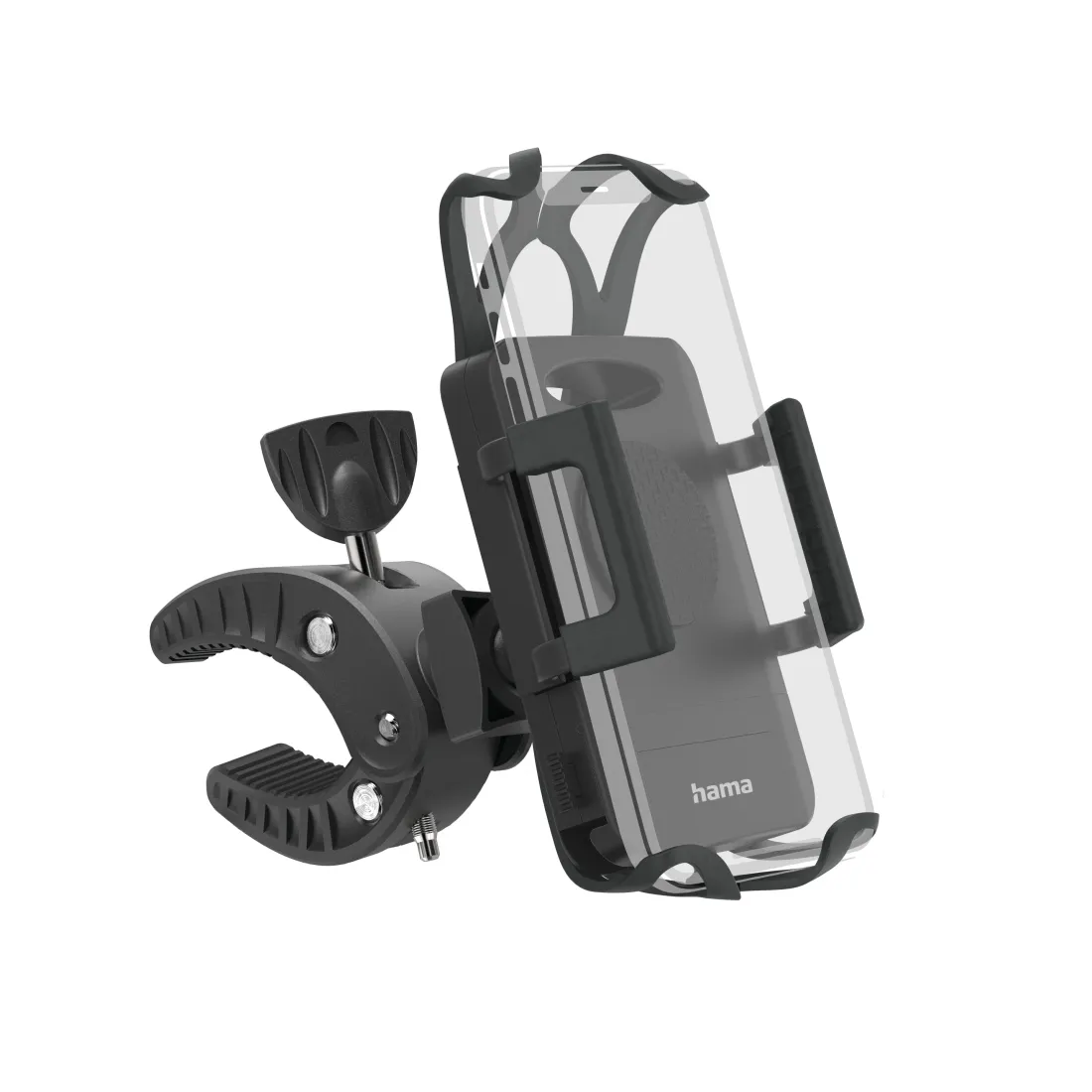 Hama Soporte de Bicicleta para Smartphone Universal - Ancho 5 a 9cm - Peso Max 230g - Manillares hasta 3cm - Negro
