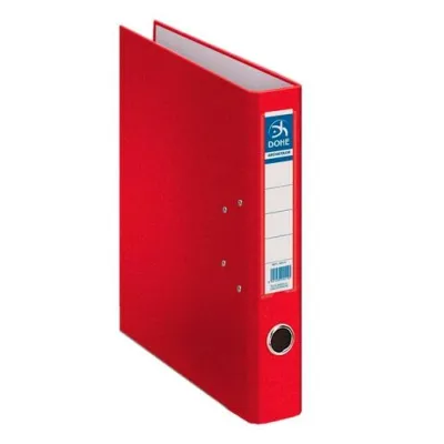 Dohe Archivador Palanca Archicolor A4 Lomo Estrecho Cartón Forrado PP Rojo