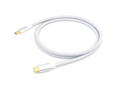 CABLE USB-C A USB-C 2M EQUIP 128358 TRANSFERENCIA 10G 5A (100W) COLOR BLANCO