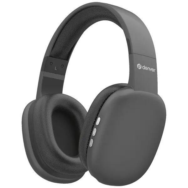 Denver BTH-252 Auriculares Inalámbricos Bluetooth para Llamadas y Música - Gris