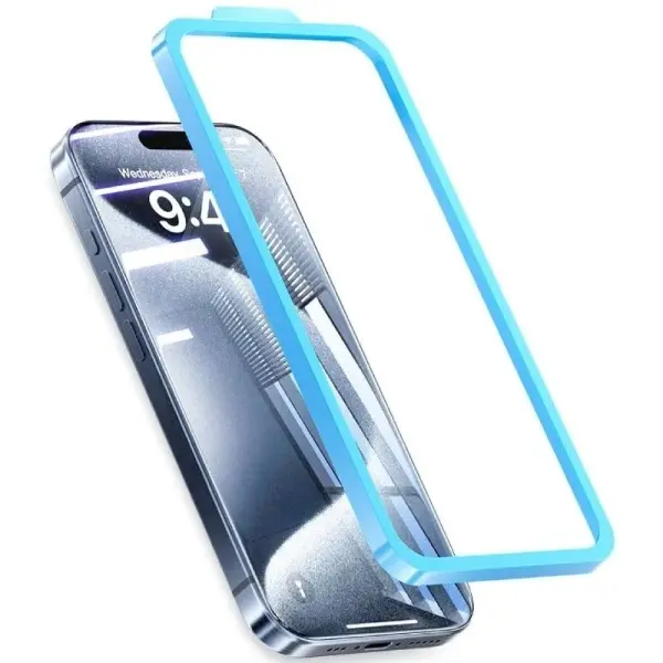 Vention Protector De Pantalla Para Iphone 16 Plus - Vidrio Templado - Herramienta De Instalacion - Color Azul