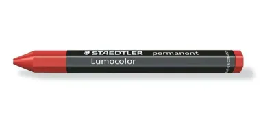 Staedtler Lumocolor Permanent Omnigraph 236 Cera Hexagonal 12mm Rojo Resistente al Agua