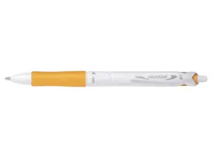 Pilot Bolígrafo Retráctil Acroball PureWhite Naranja - Punta 1mm, Recargable, Grip Ergonómico