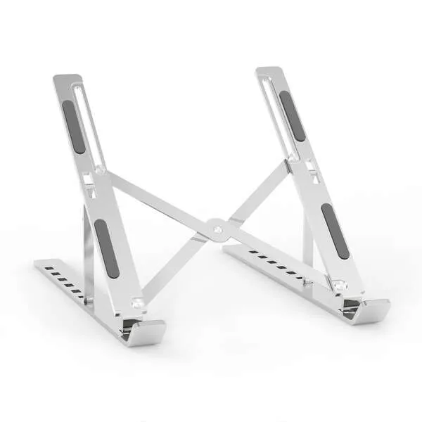 Aisens Soporte De Sobremesa Ajustable Para Portátil / Tablet, Plata
