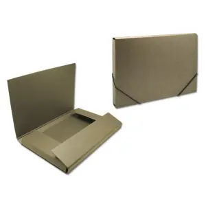 Bismark Carpeta para Proyectos 350x230x30mm Cartón Cierre con Gomas Color Marrón