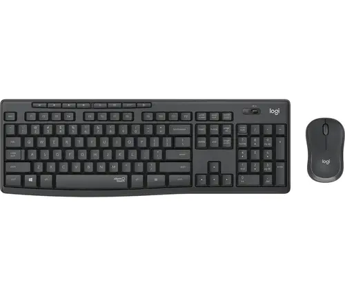 Teclado Y Mouse Logitech Wireless Mk295 Silent Color Grafito