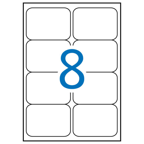 Apli Etiquetas Amarillo Fluorescente Permanentes 99.1 X 67.7Mm 20 Hojas