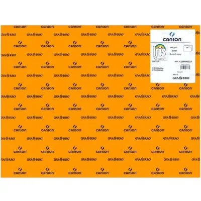 Iris Cartulina Mandarina 50X65cm 185gr - Paquete de 25 Unidades