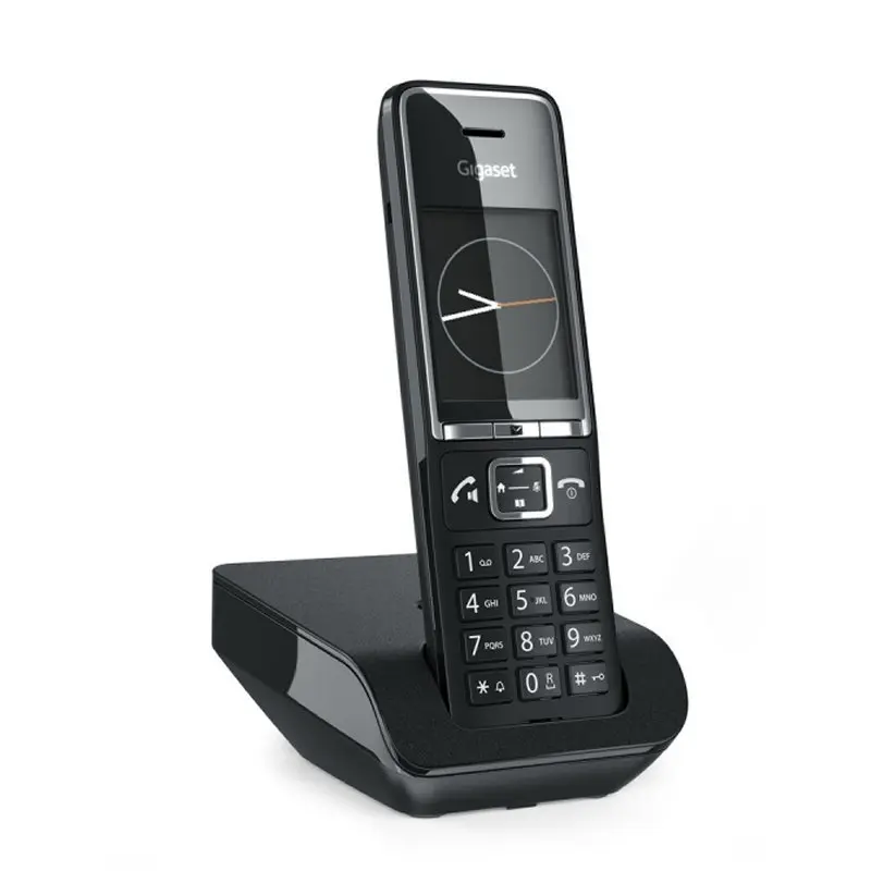 Gigaset Comfort 550 Teléfono Inalámbrico DECT con Identificador de Llamadas y Manos Libres - Negro