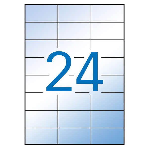 Apli Etiquetas Translucidas Resistentes Intemperie 70.0 X 37.0Mm 100 Hojas