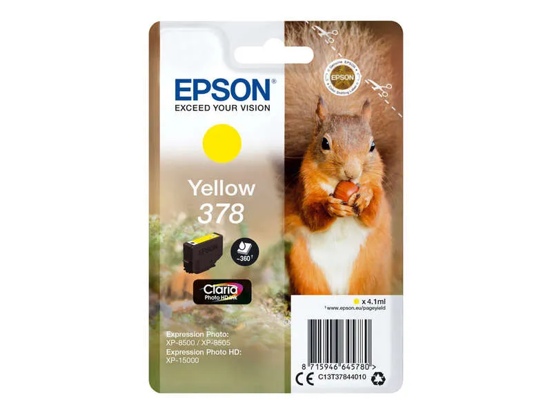Epson 378 Amarillo Cartucho De Tinta Original - C13T37844010