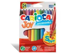 Carioca Rotulador Joy Punta Fina Estuche 24 Colores Surtidos