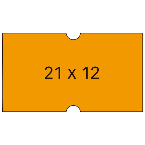 Apli Pack de 6 Rollos de Etiquetas Naranjas 21x12mm para Etiquetadoras 101418 y 101948