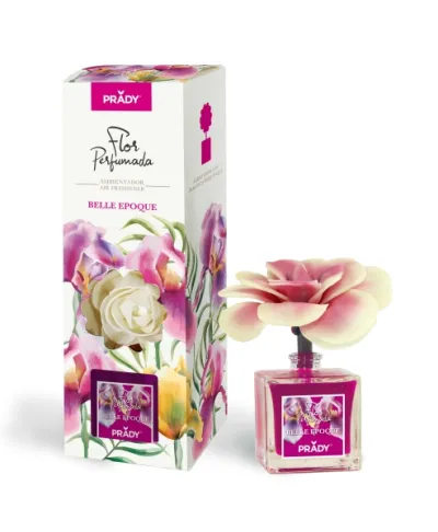 Prady Ambientador Flor Perfumada Belle Epoque 90ml Frasco de Cristal