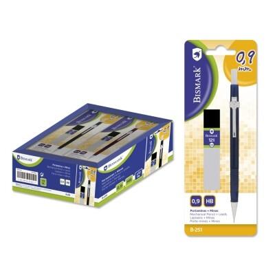 Bismark Portaminas Con Minas 0.9Mm Colores Surtidos Blíster
