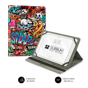 Subblim Funda Universal para Tablet de 9.6" a 11" con Soporte Antideslizante y Posición Ajustable