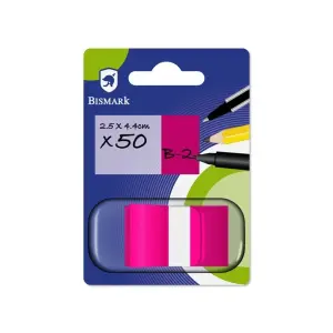 Bismark Dispensador Con 50 Marcadores Reposicionables 44 x 25mm Color Rosa