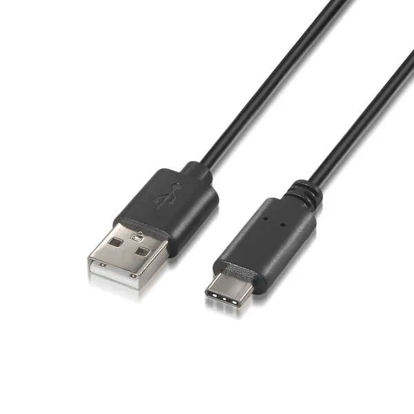 Aisens Cable USB 2.0 Tipo C/M a A/M 3A Negro 2,0M
