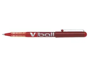 Pilot Bolígrafo V Ball 07 Rollerball Tinta Líquida 0.7mm Color Rojo
