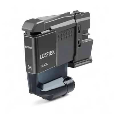 Brother LC521 Negro Cartucho de Tinta Pigmentada Compatible Reemplazo LC521BK