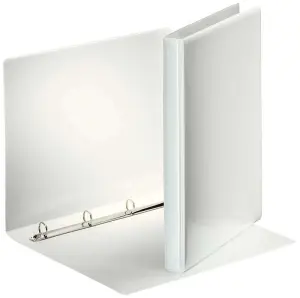 Esselte Carpeta Canguro A4 4 Anillas 16mm 2 Bolsillos Exteriores Color Blanco FSC